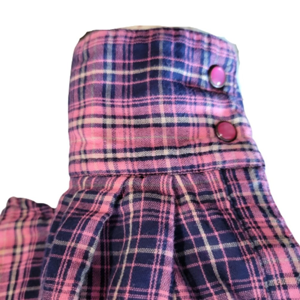 Bit & Bridle Plaid Button Down Shirt - Pink and Blue - Picture 5 of 10